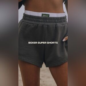 NWT Daily Drills Boxer Super Shorts in Vintage Black in a size XS/S